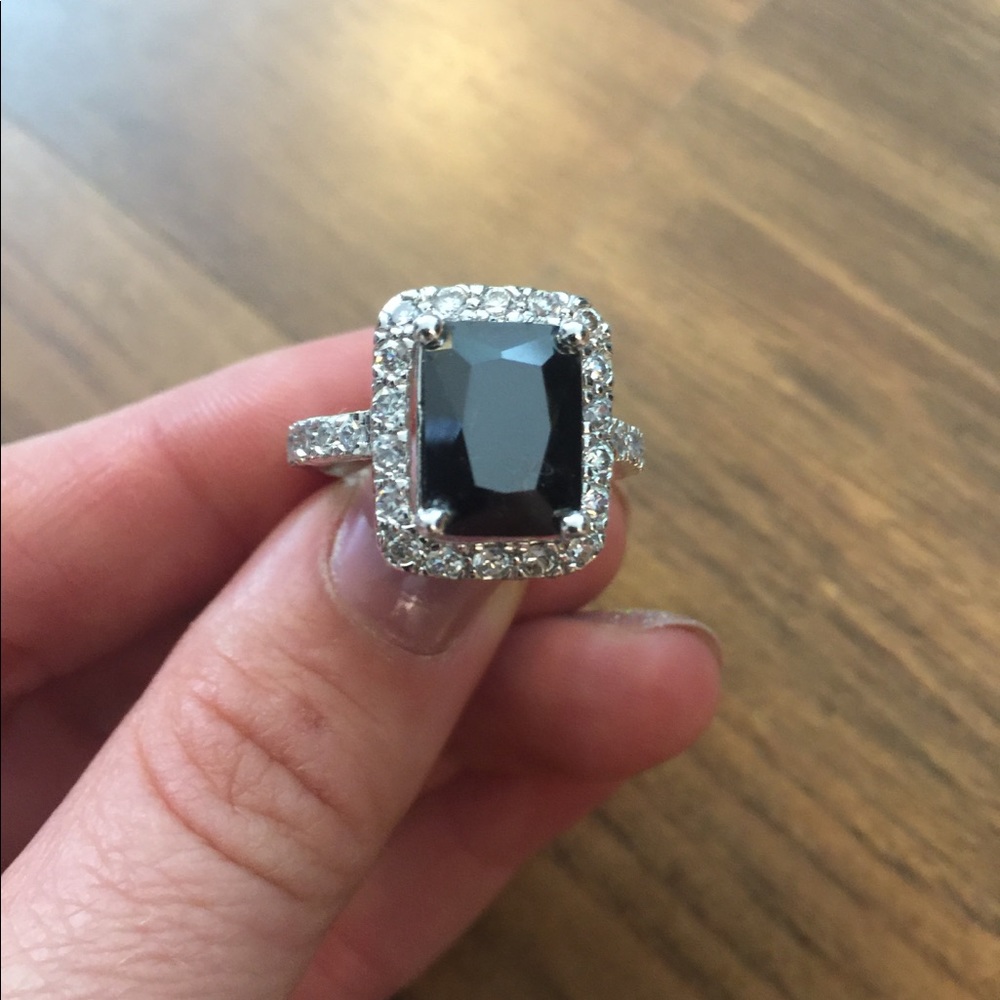 Premier Design Black diamond ring Sz9